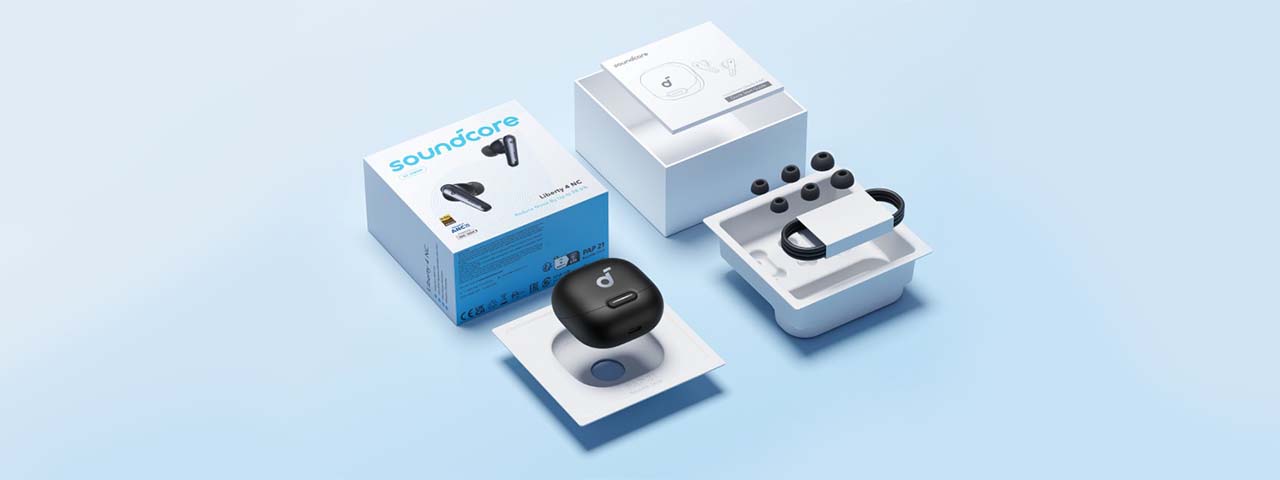 Soundcore Liberty 4 คุณภาพเสียงคมชัด ACAA 3.0 Bluetooth 5.3 ลดเสียงรบกวนแบบไดนามิก หูฟังบลูทูธไร้สาย หูฟังตัดเสียงรบกวน